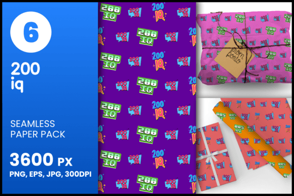 200 Iq Seamless Patterns for Creative Projects