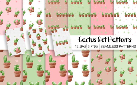 Cactus Seamless Patterns Digital Paper – A Versatile Tool for Creative Projects