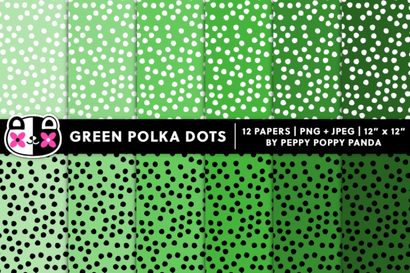 Exploring the Versatility of Green Confetti Polka Dots Patterns in Creative Design