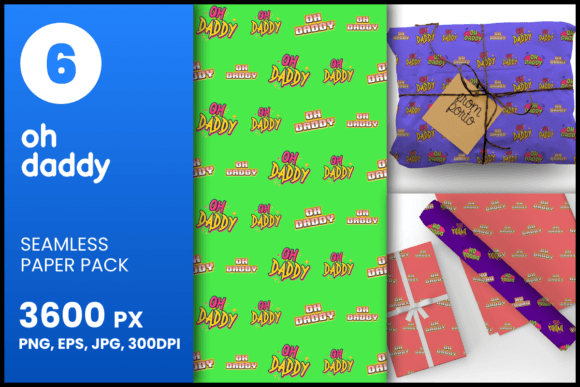 Oh Daddy Seamless Patterns: A Versatile Design Asset for Creative and Professional Workflows