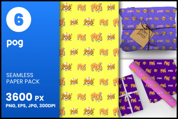 Pog Seamless Patterns for Creative Projects