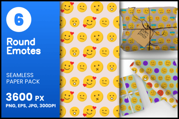 Round Emotes Seamless Patterns: A Versatile Tool for Creative Projects