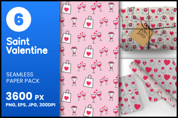 Saint Valentine Seamless Patterns: A Versatile Design Resource for Creative Projects