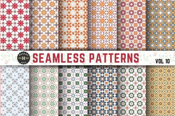 Seamless Patterns Vol 10: A Versatile Design Resource for Digital and Print Projects