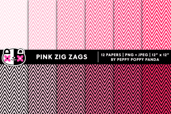 Seamless Pink Zig Zag Chevron Patterns: A Versatile Design Asset for Creative Projects