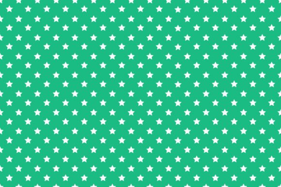 Seamless Stars Patterns on Green: A Versatile Design Asset for Modern Projects