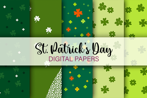 St Patricks Day Green Clover Patterns: A Versatile Design Asset for Digital Creations