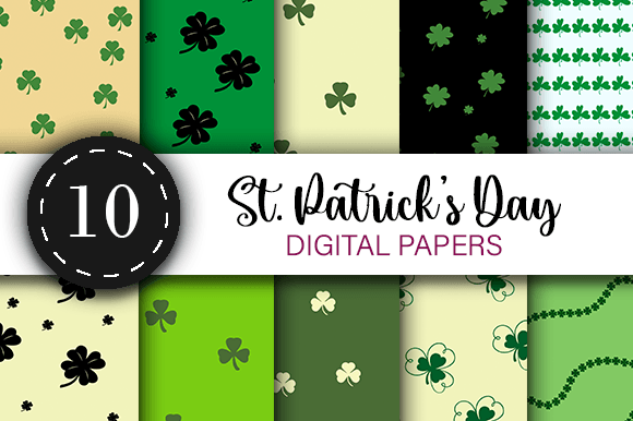 St Patrick’s Day Green Clover Patterns: A Versatile Design Asset for Creative Projects