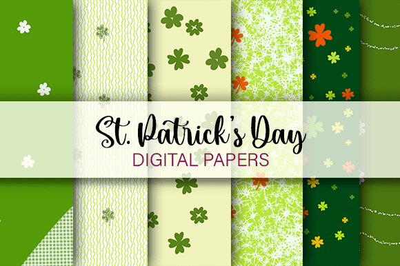 St Patrick’s Day Patterns Background: A Versatile Design Asset for Creative Projects