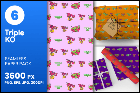 Triple KO Seamless Patterns for Creative Projects