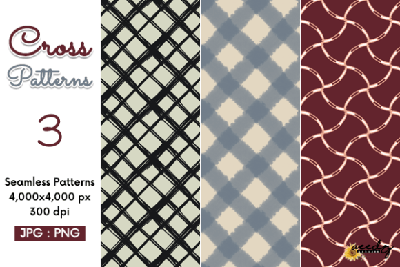 Unlocking Creativity with Cross Patterns Set: A Digital Paper Pack for Modern Designers