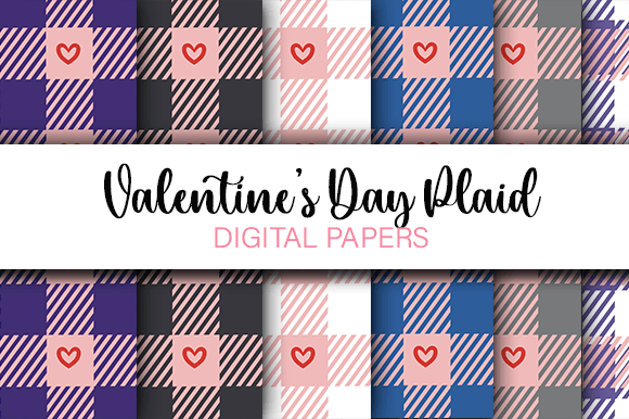 Valentine’s Day Plaids Seamless Patterns: A Versatile Design Resource for Creative Projects