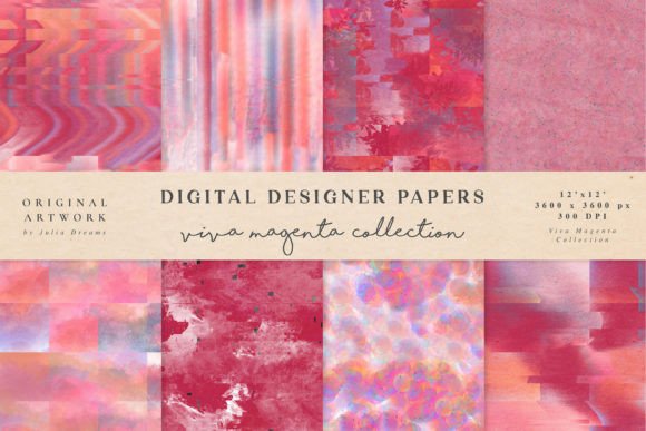 Viva Magenta Seamless Patterns Pink: A Versatile Design Resource for Creative Projects