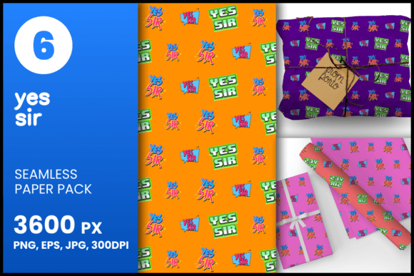 Yes Sir Seamless Patterns for Creative Projects